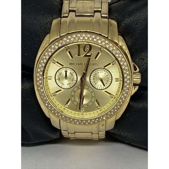 Michael Kors MK5691 Women's Gold Stainless Steel Analog Dial Quartz Watch MP67 - Picture 2 of 12